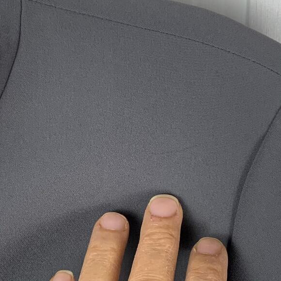 St. John Grey High Neck Luxury Workwear Capsule Jacket Size 8 Professional - Picture 5 of 6